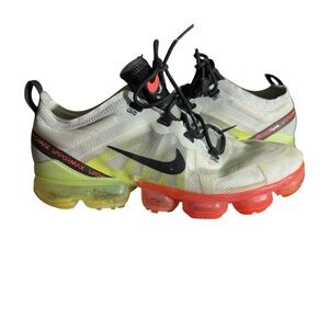 Nike VaporMax Sneakers - White, Black, and Red